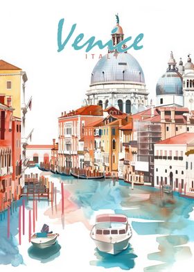 Venice City Watercolor