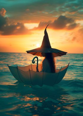 Magic umbrella boat