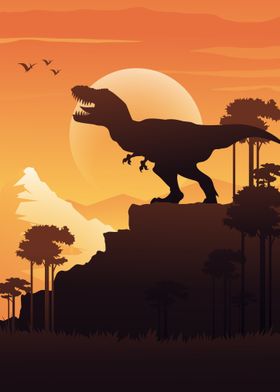 dinosaur silhouette