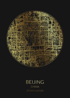 Beijing Black Gold Map