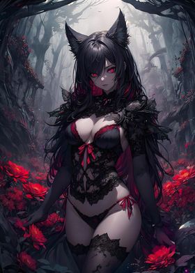 Sexy Demon Gothic Girl