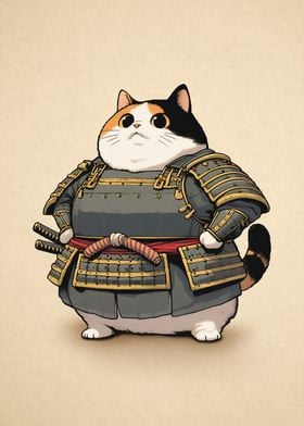 Calico Cat Samurai