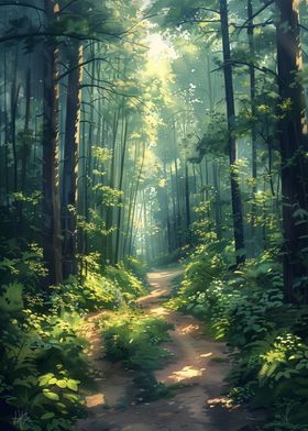 Sunlit Forest