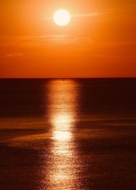 Orange Sunrise Reflection