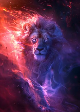 Blazing Mane Lion