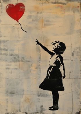 Banksy Girl Red Balloon