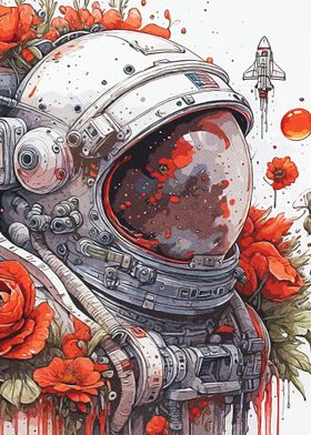 Flower Astronaut 