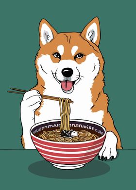 Ramen Shiba Inu Dog