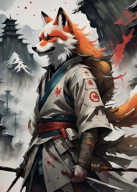 Kitsune Warrior Japan 