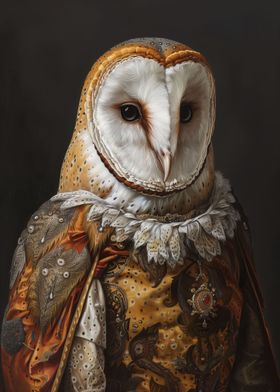 Medieval Owl Portrait