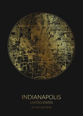 Indianapolis Gold Map