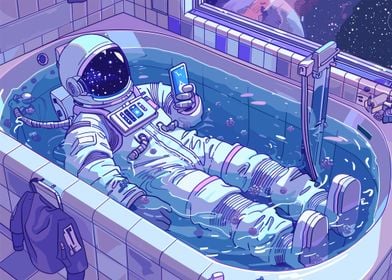 Bathing Astronaut