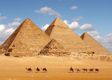 Pyramids of Giza in Egypt