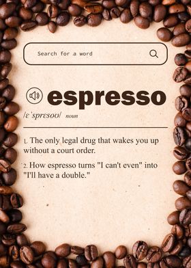 Coffee Dictionary Espresso