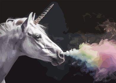 Rainbow Breathing Unicorn