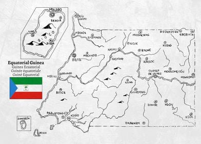 Map of Equatorial Guinea