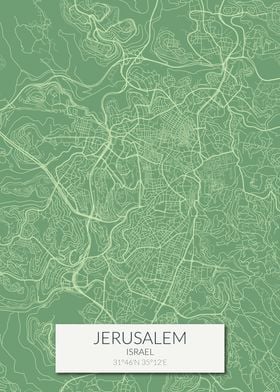 Jerusalem Green Map