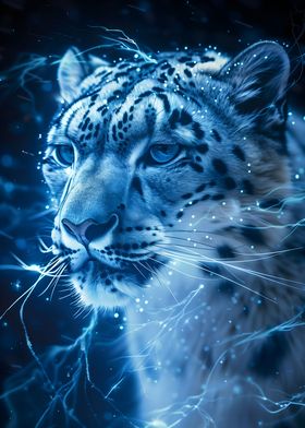 Luminescent Snow Leopard