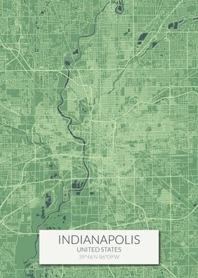 Indianapolis Green Map