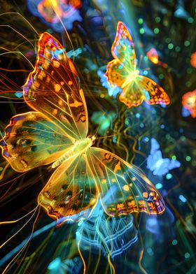 Translucent butterflies