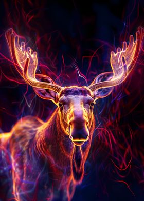 Neon Moose Majesty