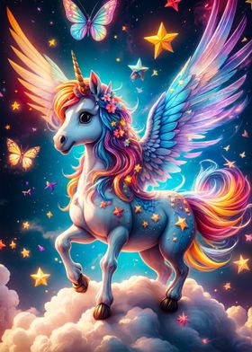 Colorful unicorn