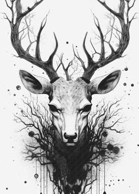 Abstract deer