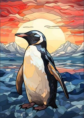 Penguin Stained Glass