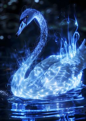 Glowing Swan