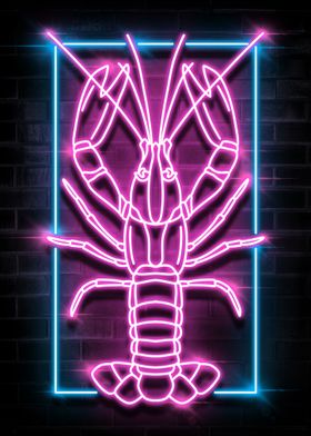 LOBSTER NEON SIGN ART