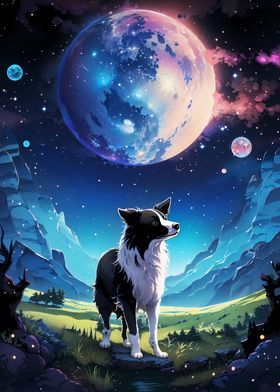 Moonlit Loyalty Dog