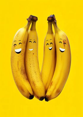 Happy Bananas Food Art