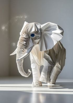 Origami Happy Elephant
