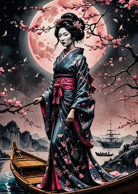 cherry blossom geisha 