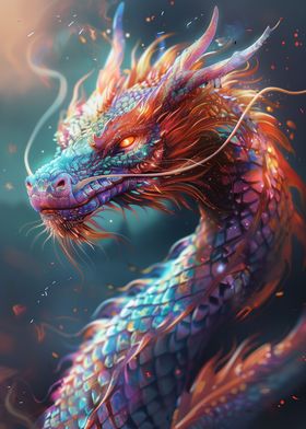 Fantasy Cosmic Dragon