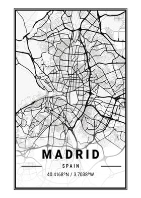 Map of Madrid