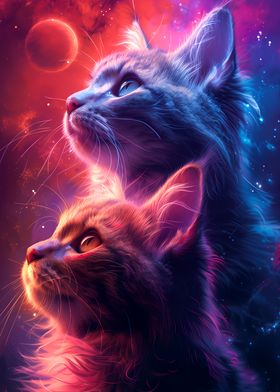 Cosmic Fluffy Cats Nebula