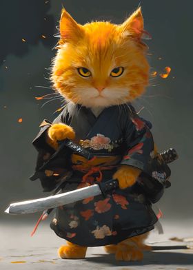 Samurai Cat