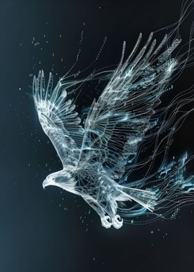 Abstract Flying Eagle Art