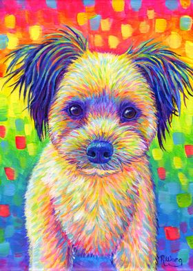 Cute Rainbow Dog