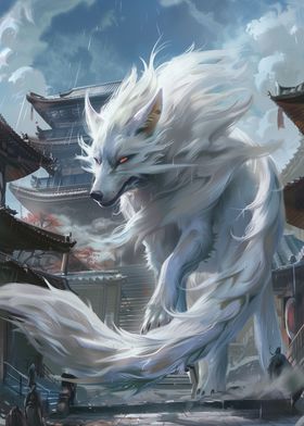 White Fox Kitsune