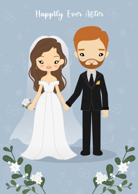 Cute Wedding Couple