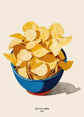 1971 Potato Chips Poster