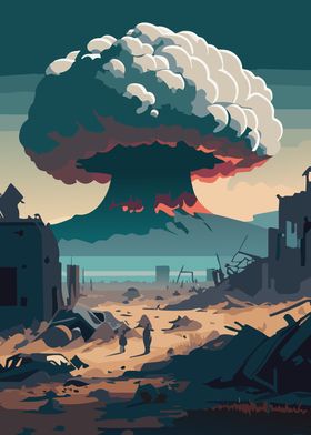 Mushroom Cloud Wasteland