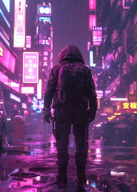 Cyber night city