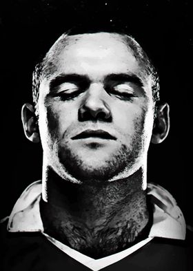 black white face rooney