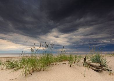 Stormy sky over Baltic Sea