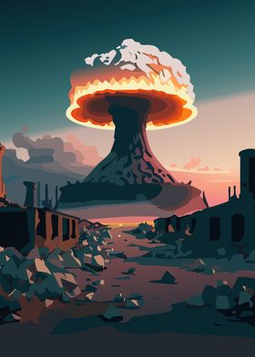 Mushroom Cloud Wasteland