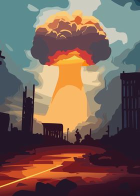 Mushroom Cloud Wasteland