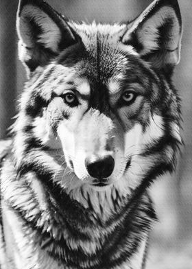 Wolf face